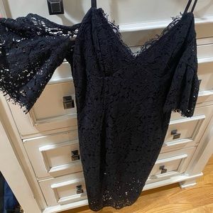 Black lace dress